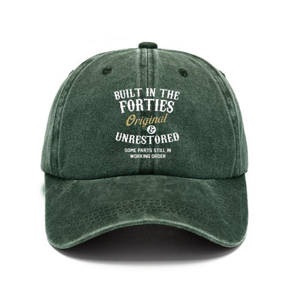 Built in the forties Baseball Cap, Vintage Hat