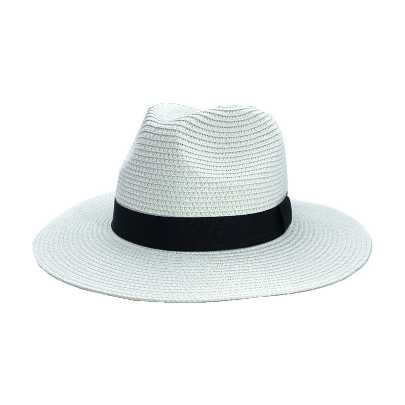 Pandaize Wide Brim Straw Panama Hat