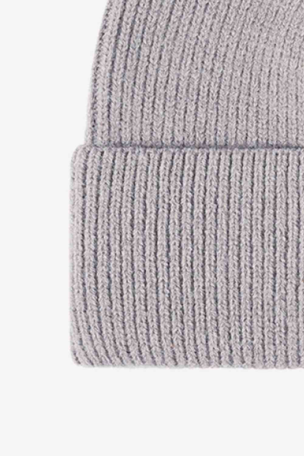 Gorro de punto cálido en días fríos