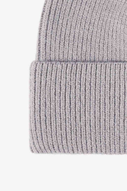 Gorro de punto cálido en días fríos