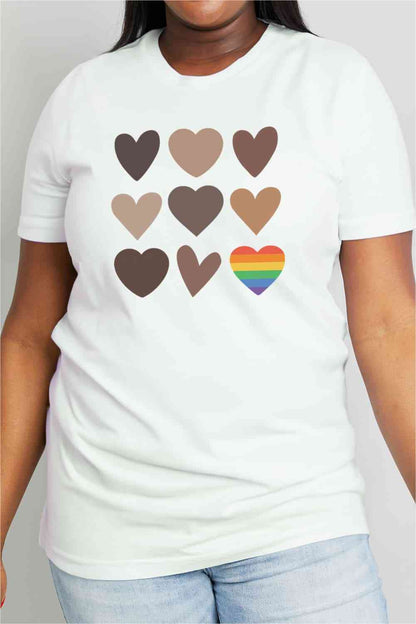 Simply Love Simply Love Full Size Heart Graphic Cotton Tee