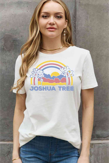 Camiseta de algodón con estampado JOSHUA TREE de tamaño completo de Simply Love