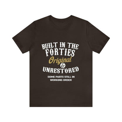 Classic Fortitude: The Witty T-shirt for Spirited 1940s Survivors - Pandaize