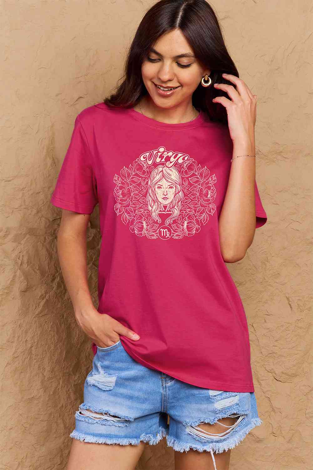 Camiseta con gráfico VIRGO de tamaño completo de Simply Love