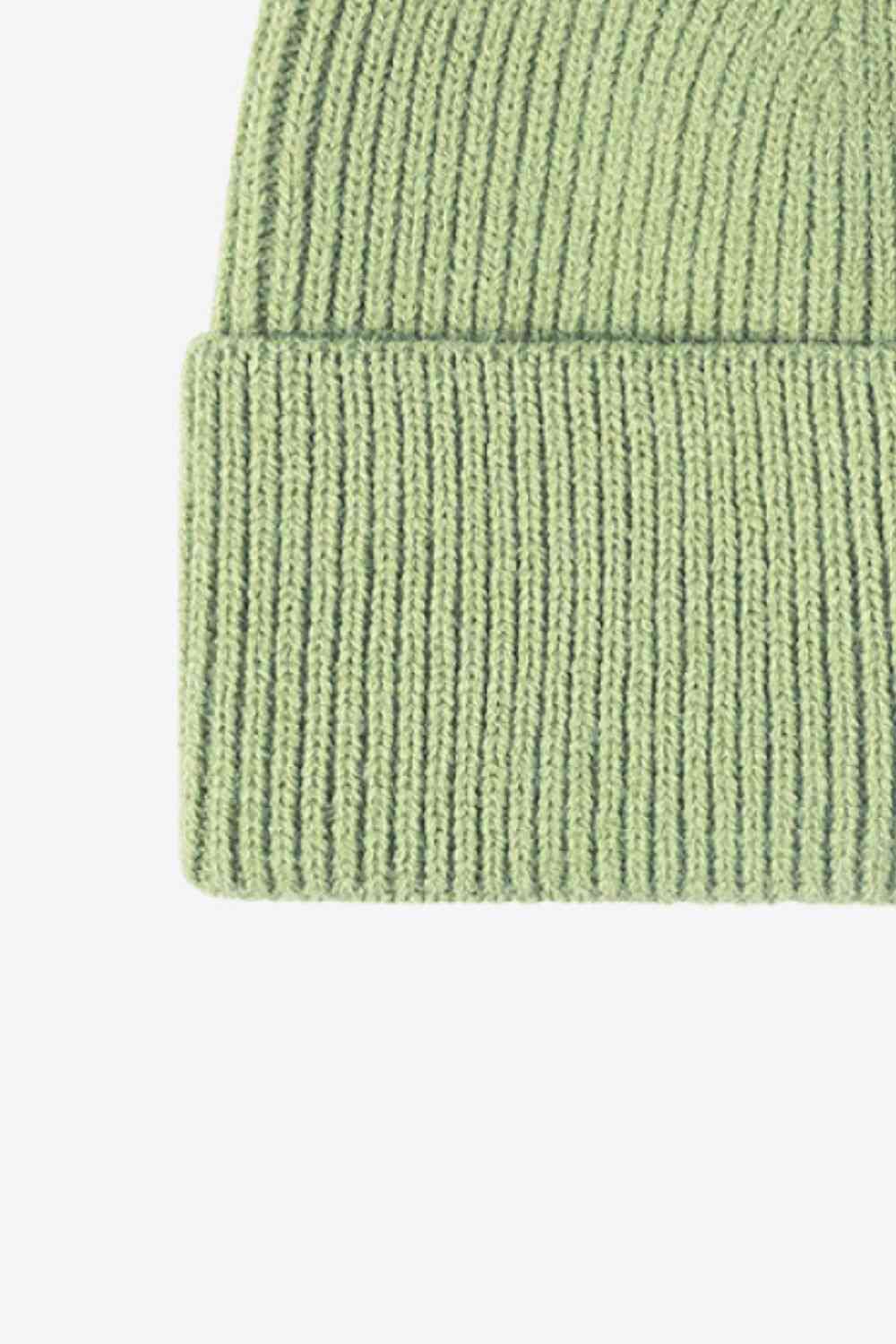 Gorro de punto cálido en días fríos