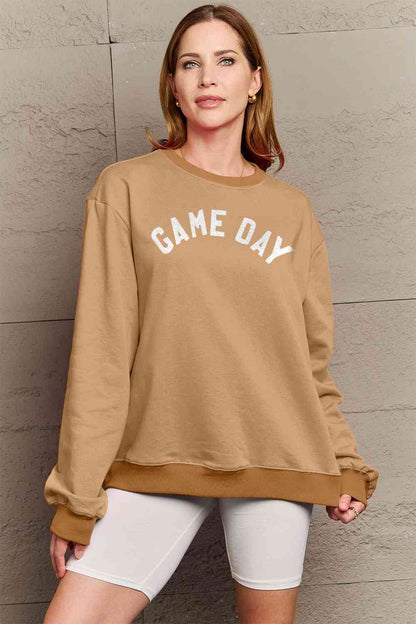 Simply Love フルサイズ GAME DAY グラフィック スウェットシャツ