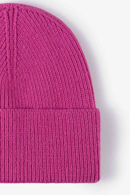 Gorro de punto cálido en días fríos