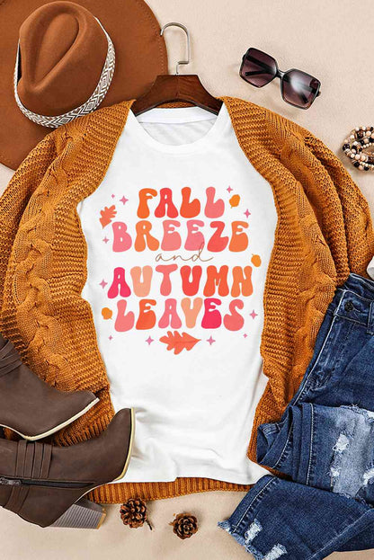 FALL BREEZE AUTUMN LEAVES Graphic T-Shirt