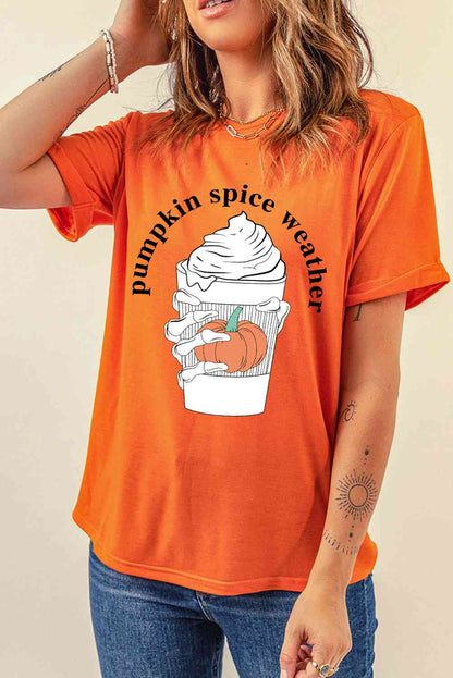 Camiseta gráfica TIEMPO DE ESPECIAS DE CALABAZA