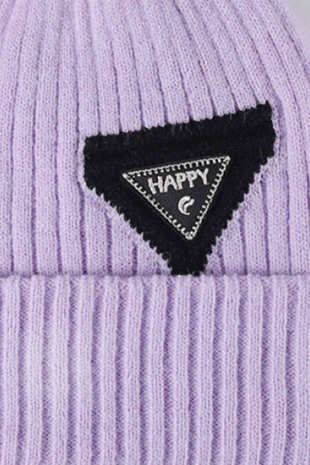 Gorro en contraste HAPPY