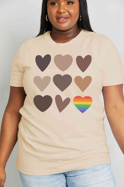 Simply Love Simply Love Full Size Heart Graphic Cotton Tee