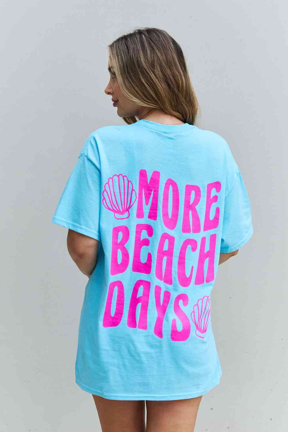 Sweet Claire 「More Beach Days」 オーバーサイズ グラフィック T シャツ