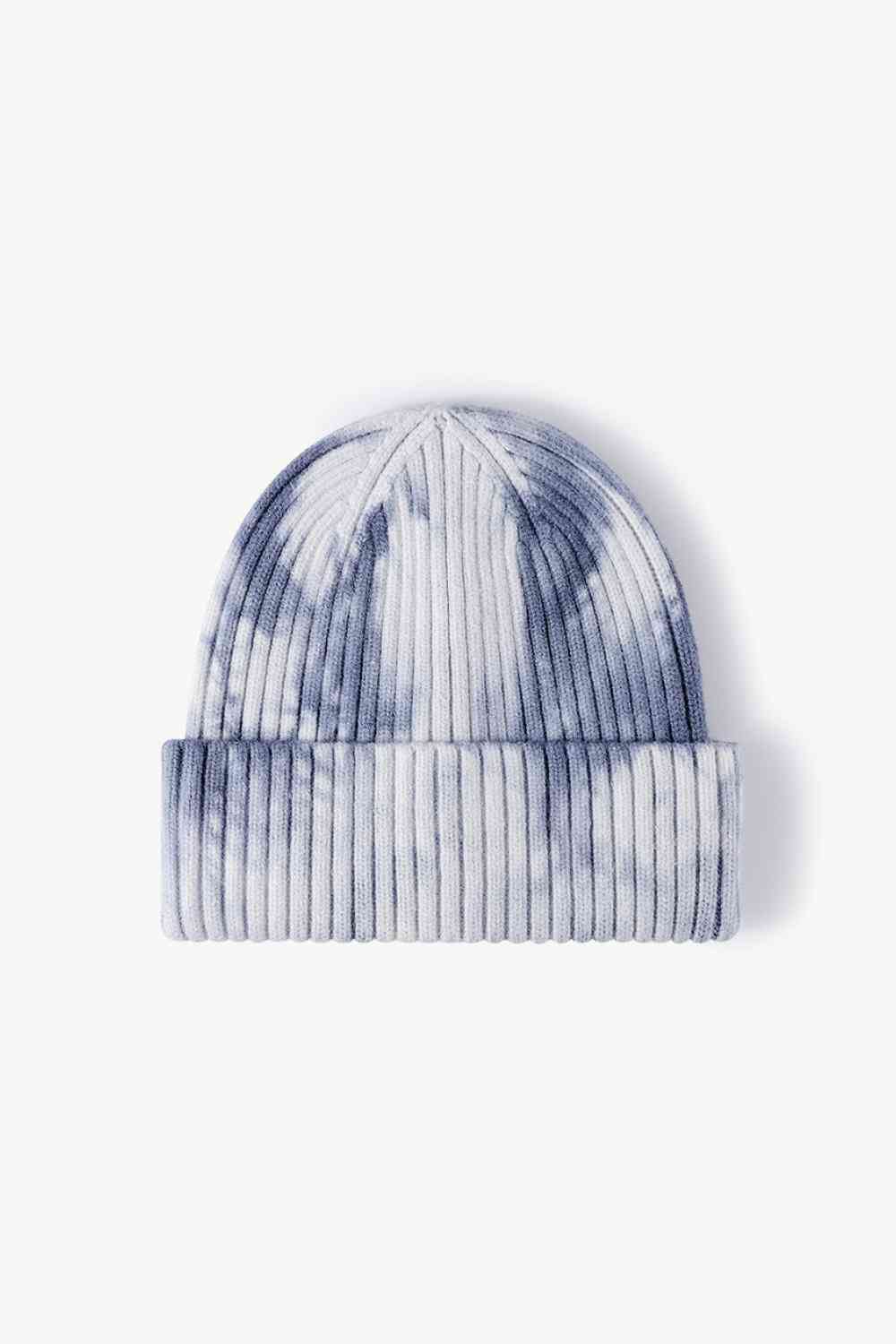 Gorro con puños de canalé Tie-Dye