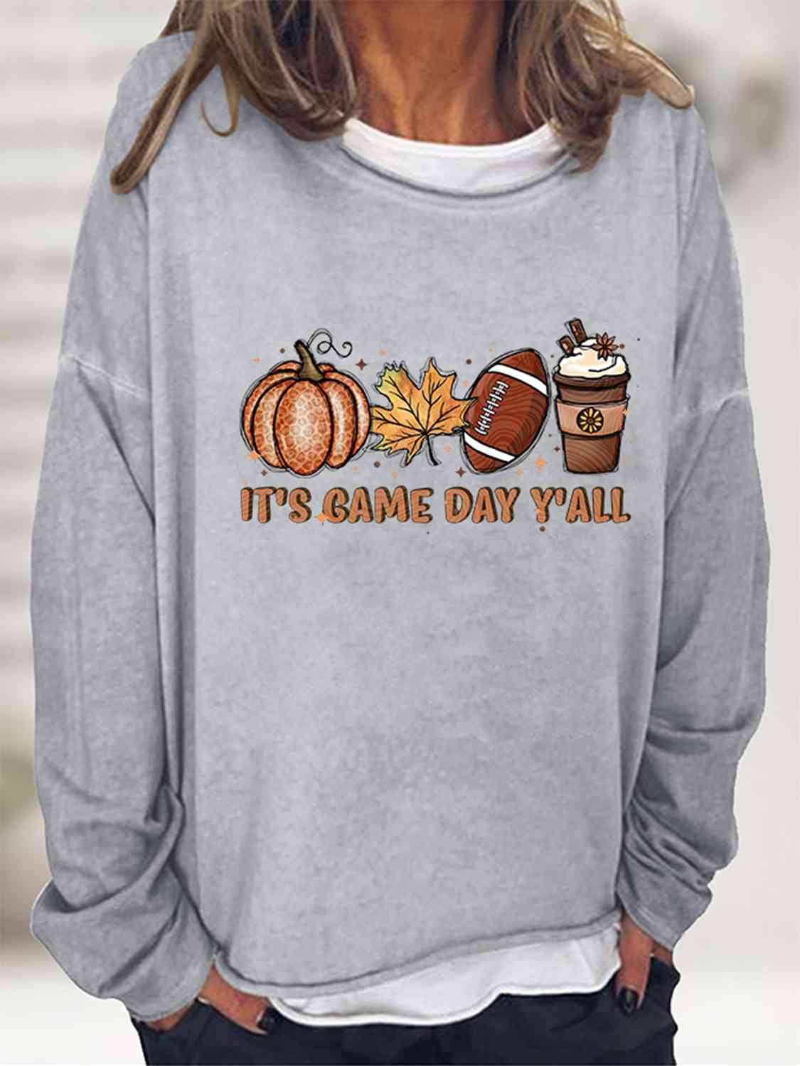 Sudadera gráfica IT'S GAME DAY Y'ALL de tamaño completo