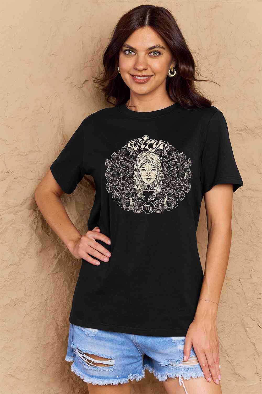 Camiseta con gráfico VIRGO de tamaño completo de Simply Love