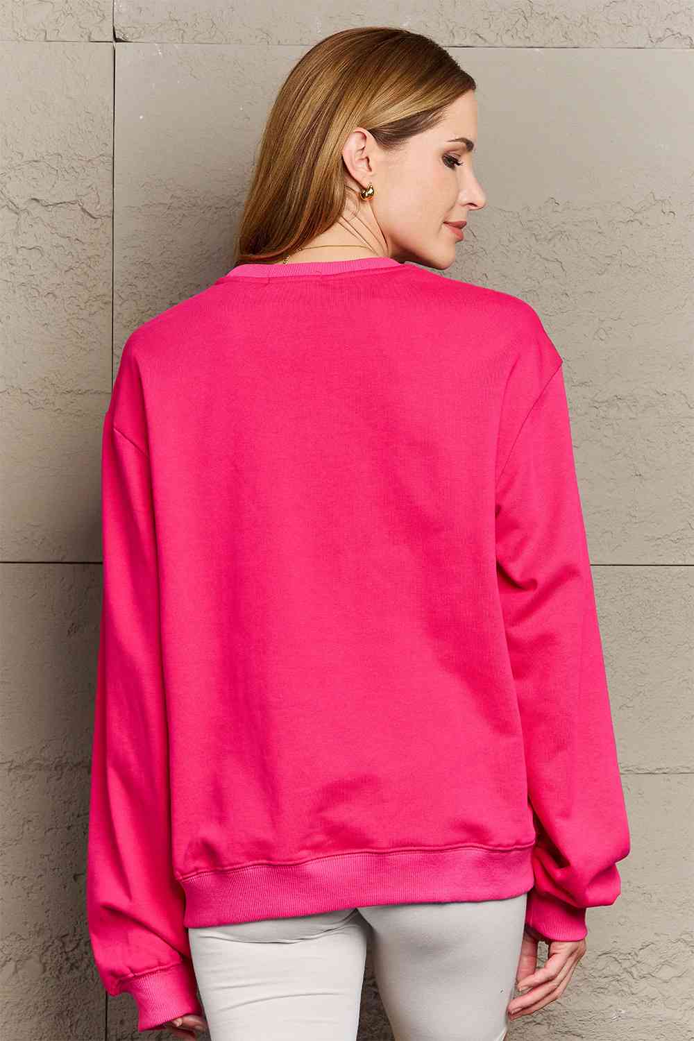 Sudadera con gráfico de ENERGÍA POSITIVA de tamaño completo de Simply Love