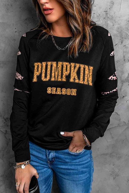 PUMPKIN SEASON Sudadera con estampado de leopardo