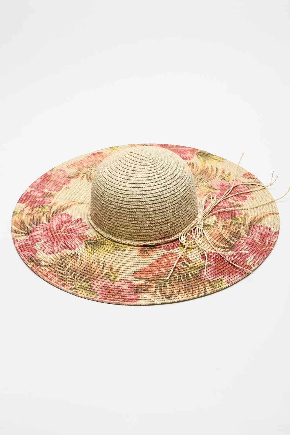 Sombrero para el sol con detalle de lazo floral de Justin Taylor