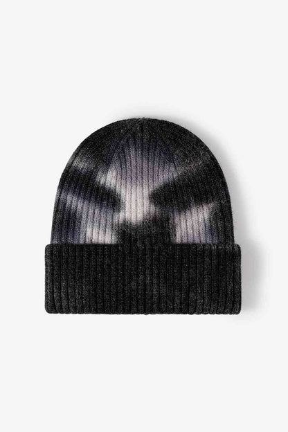 Tie-Dye Ribbed Knit Beanie