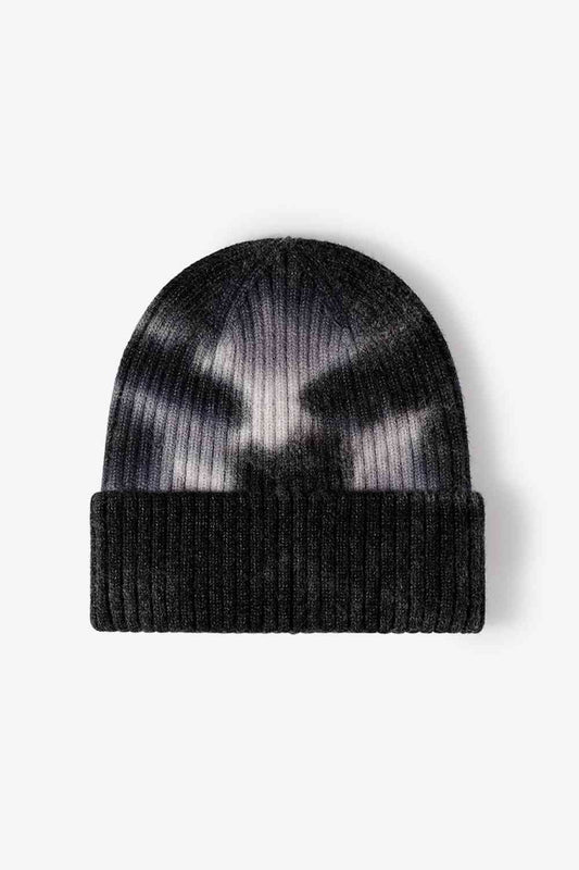 Gorro de punto acanalado Tie-Dye