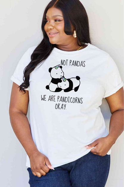 Simply Love Full Size  Pandicorn Graphic Cotton T-Shirt