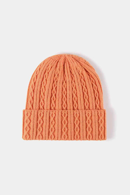 Gorro con puños de punto mixto