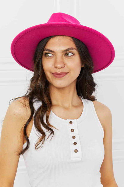 Fame Keep Your Promise Sombrero Fedora en rosa