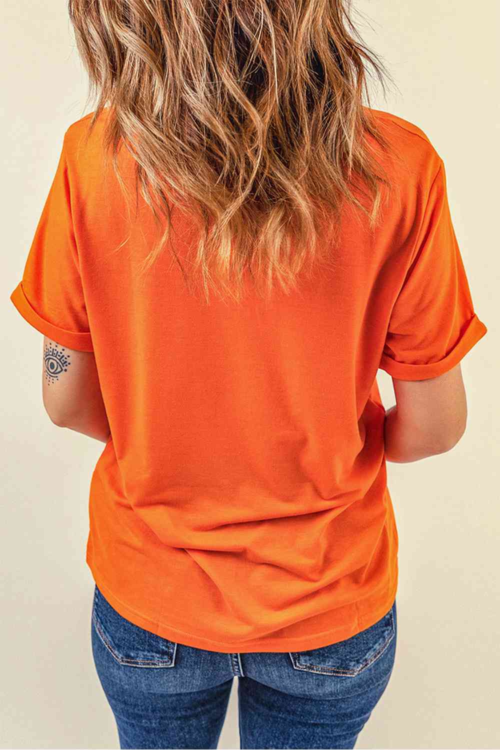 ラウンドネック半袖 PUMPKIN SPICE JESUS CHRIST Tシャツ