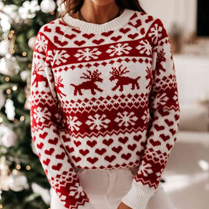クリスマス ラグラン スリーブ セーター