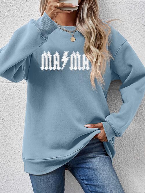 Letter Graphic Dropped Shoulder Sweatshirt