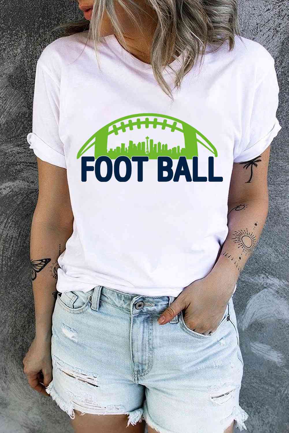 FOOTBALL グラフィック半袖 T シャツ