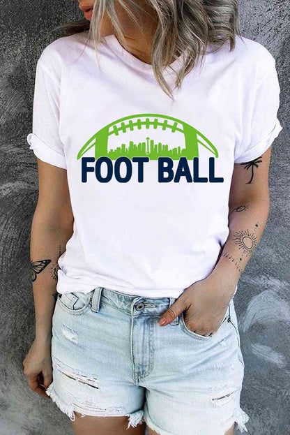 Camiseta de manga corta gráfica FÚTBOL