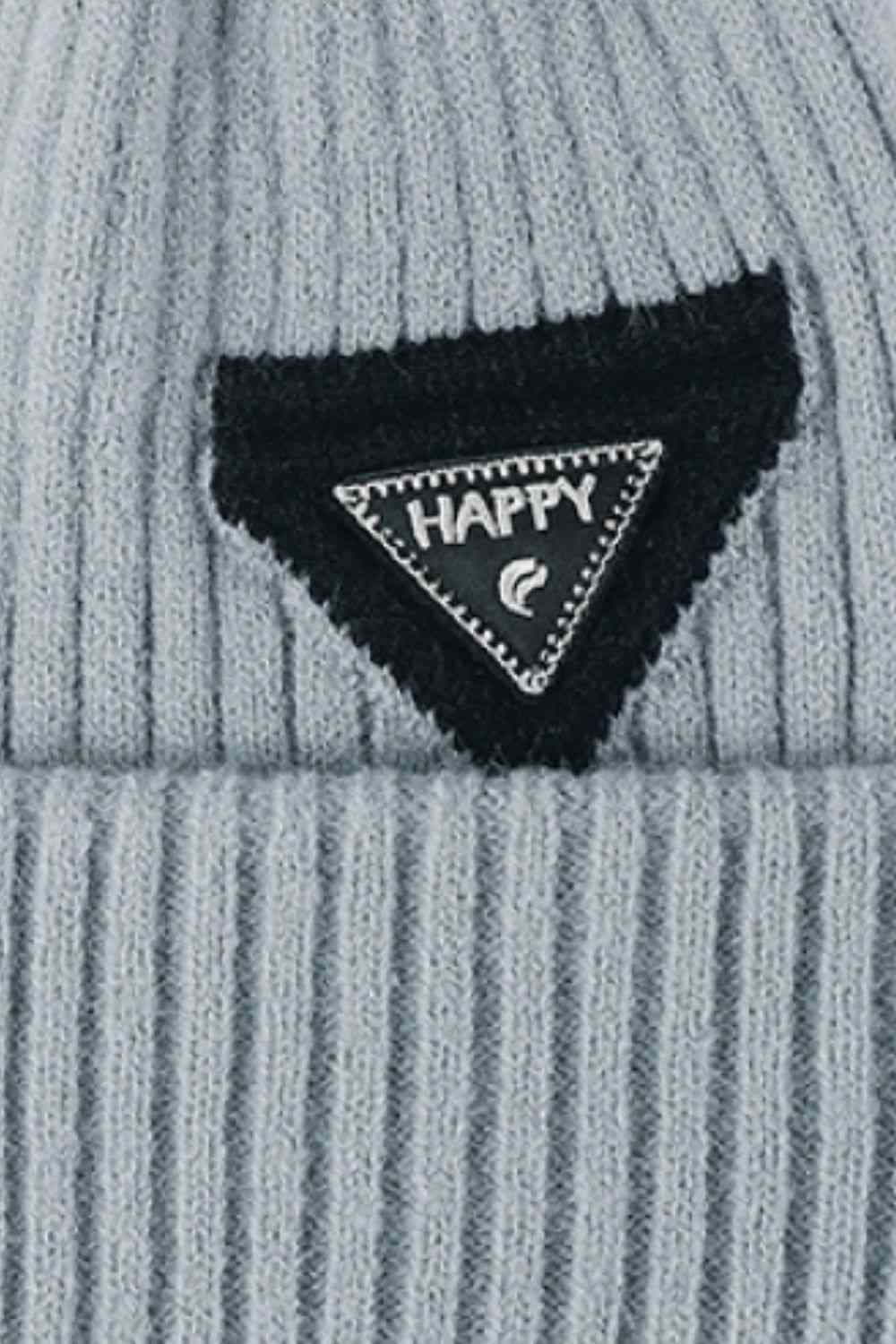 Gorro en contraste HAPPY