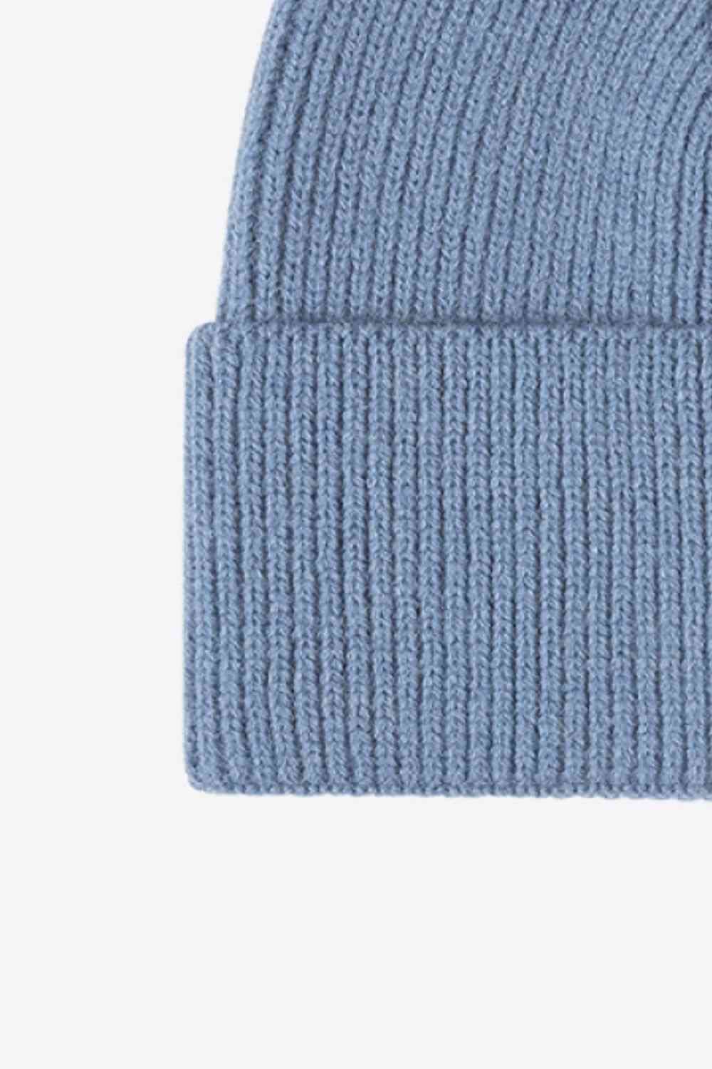 Gorro de punto cálido en días fríos