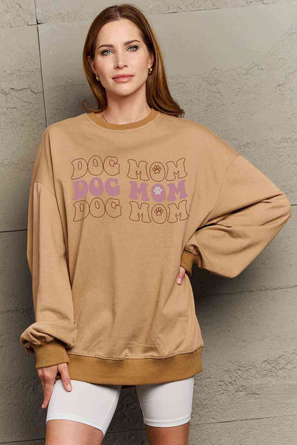 Simply Love Simply Love Full Size Graphic DOG MOM Sweatshirt