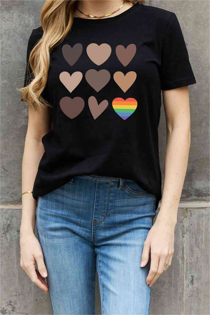 Simply Love Simply Love Full Size Heart Graphic Cotton Tee