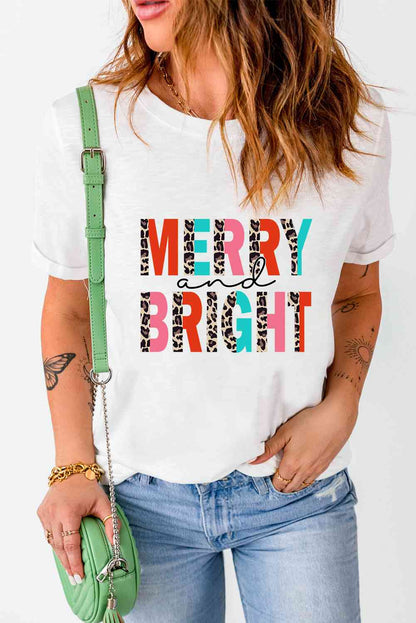 MERRY AND BRIGHT グラフィック T シャツ