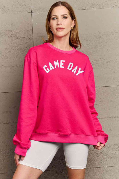 Simply Love フルサイズ GAME DAY グラフィック スウェットシャツ