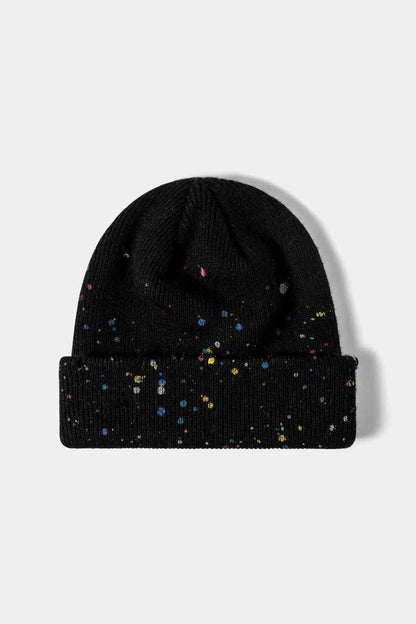 Gorro con puños de canalé Confetti