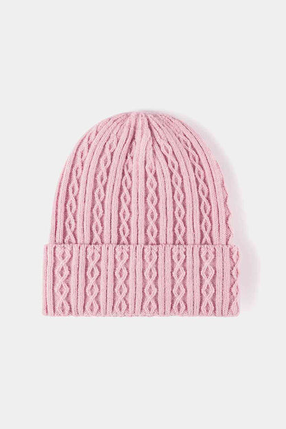 Gorro con puños de punto mixto