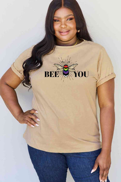 Camiseta gráfica BEE YOU de tamaño completo de Simply Love