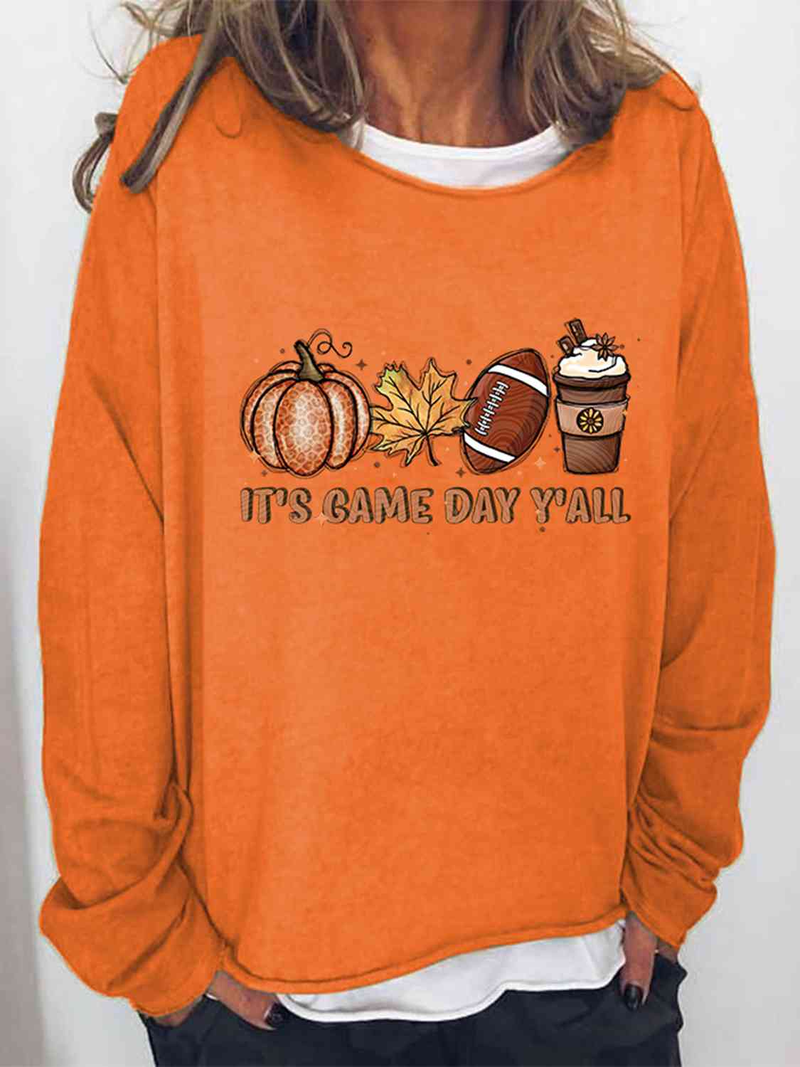 Sudadera gráfica IT'S GAME DAY Y'ALL de tamaño completo