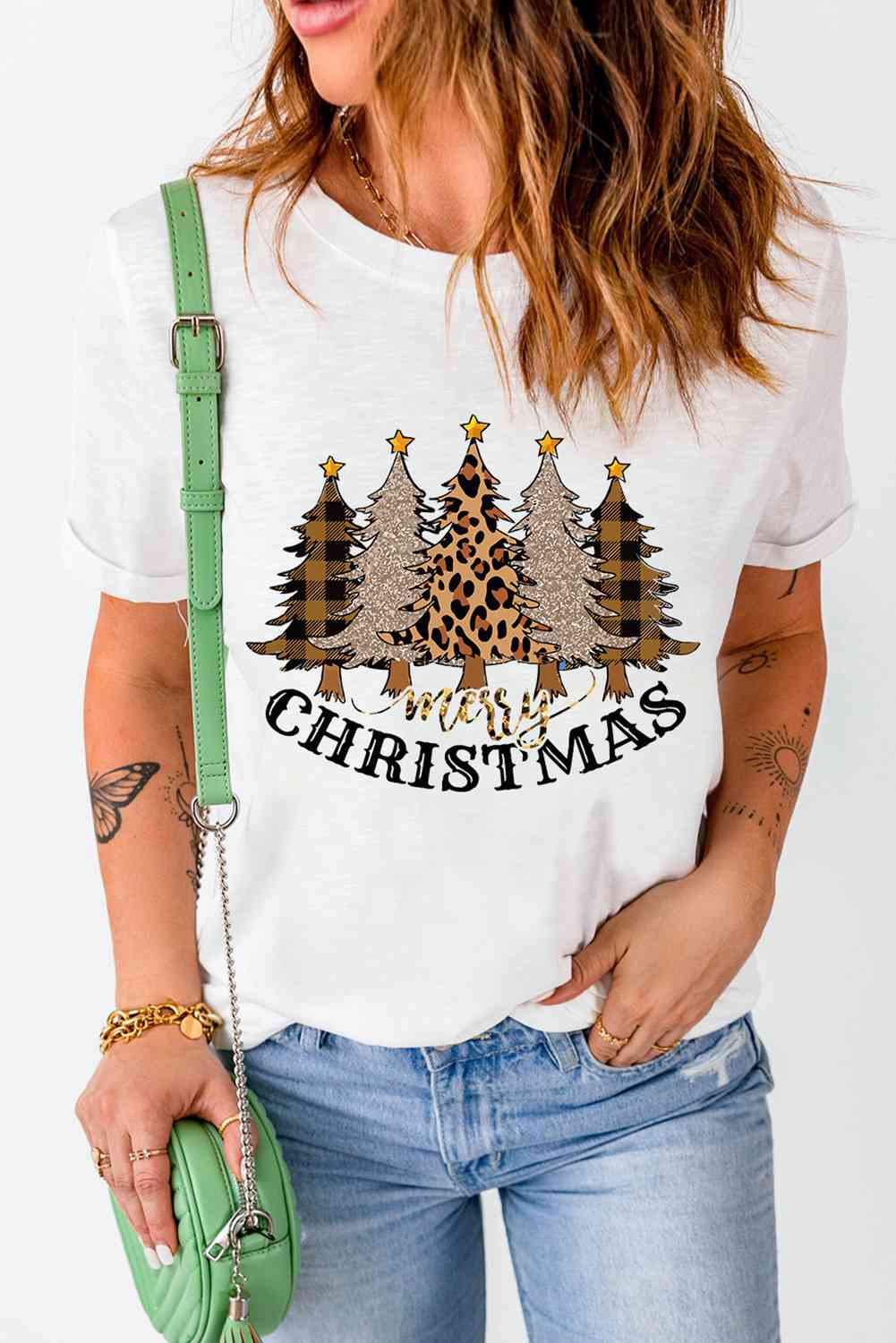 MERRY CHRISTMAS グラフィック T シャツ