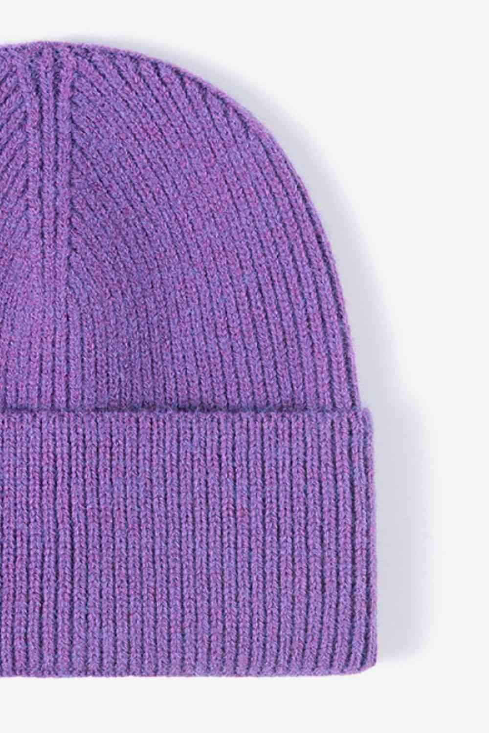 Gorro de punto cálido en días fríos