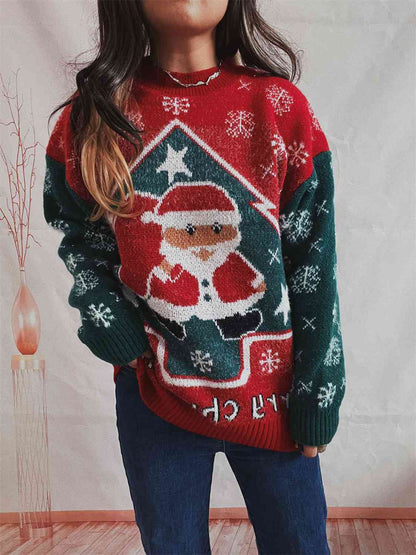 Suéter con elemento navideño