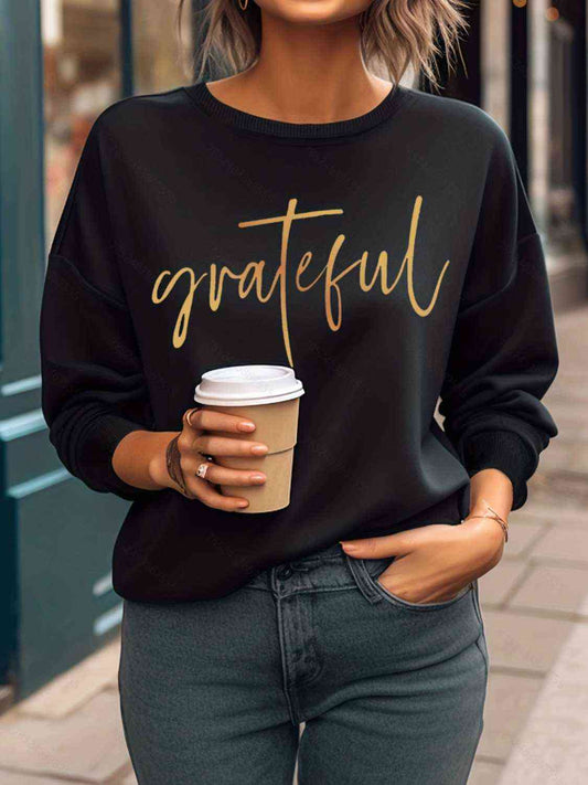 GRATEFUL Sudadera Cuello Redondo