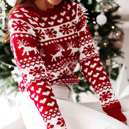 Suéter navideño de manga raglán