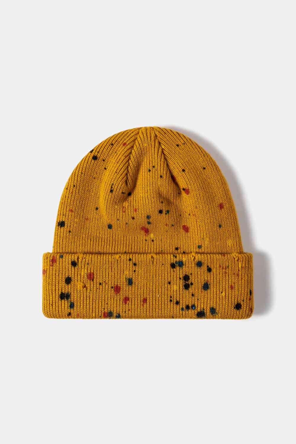 Gorro con puños de canalé Confetti