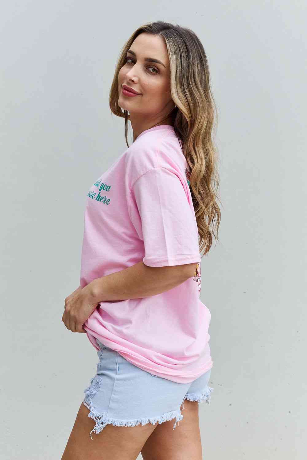 Camiseta gráfica extragrande "Ojalá estuvieras aquí" de Sweet Claire