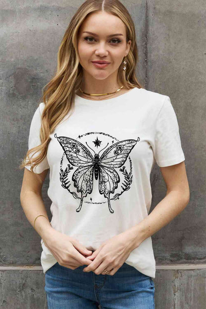 Simply Love Simply Love Full Size Butterfly Graphic Cotton Tee